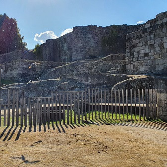 Castillo desde el palacio de los condes de Ribadavia